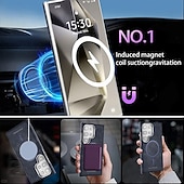 halpa Samsung-kotelot-puhelin Etui Käyttötarkoitus Samsung Galaxy S25 Ultra Plus S24 Ultra Plus S23 Ultra Takakuori Tukee langatonta latausta Iskunkestävä Retro TPU PU-nahka