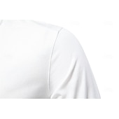abordables T-shirts et débardeurs élites pour hommes-Homme Chemise en coton manche longue Couleur Pleine Frais Quotidien Occasionnel Boutons Henley École Entraînement Extérieur Toutes saisons Gris foncé Blanche Bleu T-shirt Henley
