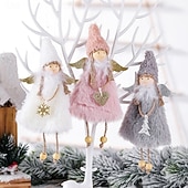 preiswerte Ornamente-handgefertigte Weihnachtsengel als Baumschmuck, weiche Plüsch-Mädchenornamente, festliche Anhänger zum Aufhängen, perfekt als Weihnachtsgeschenk für Kinder und als saisonale Akzente für das Zuhause