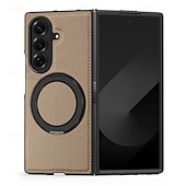 economico Cover Samsung-telefono Custodia Per Samsung Galaxy Piegatura a Z 7 Z Fold 6 Z Fold 5 Z Fold 4 Copertura Posteriore Magnetico Cavalletto Resistente agli urti Retrò TPU Pelle PU