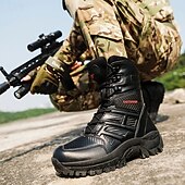 levne Turistické boty-Pánské armádní taktické boty s protiskluzovou podrážkou – odolné vojenské kotníkové boty pro lov, turistiku a bezpečnostní služby