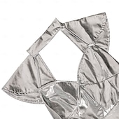 voordelige Beroep en Uniform Kostuums-Kostuum Robot Astronaut Cosplay Volwassenen Dames Halloween Carnaval Feest Prestatie Aankleden