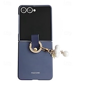 Недорогие Чехлы для Samsung-телефон Кейс для Назначение SSamsung Galaxy Z Flip 7 FE Z-флип 6 Z Flip 5 Z Flip 4 Кейс на заднюю панель Кольцо Пряжка Защита от удара Ретро ПК