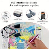 halpa Alennus $30:een-USB-virtalähteellä varustettu sähköinen timanttimaalauskynä, jossa on tyhjiösäilytysalusta, ergonominen kahva, säädettävät asetukset ja moniväriset harjaspäät kestävään ja vakaaseen askarteluun,