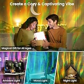 abordables Lumières de Noël-Projecteur de galaxie avec haut-parleur Bluetooth, veilleuse, projecteur d&#039;étoiles pour chambre à coucher, 8 modes, projecteur d&#039;aurores boréales avec éclairage d&#039;ambiance lunaire pour enfants et