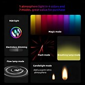 economico Luci decorative-Luce notturna USB per auto, dimmerabile, luce d&#039;atmosfera, spina USB, luce interna per auto, 4 colori, mini lampadina a LED, luci notturne per auto, campeggio, festa, decorazione per la camera da