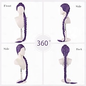 tanie Peruki anime-Kostium inspirowany koreańską idolką, gwiazda popu, peruka do cosplayu, peruki anime, długie proste włosy, dodatek dla kobiet i dziewcząt