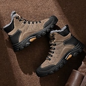 economico Stivali invernali e neve-stivali tattici invernali da uomo con fodera in pelliccia: caldi stivali da trekking militari impermeabili per la sopravvivenza all'aperto, il campeggio e il freddo