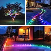 halpa Jouluvalot-Ulkovalot, rgb, älykkäät led-räystäsvalot kaukosäätimellä, IP67-vedenpitävä, jouluun ja kaikkiin juhlakoristeisiin, päivä- ja korostusvalaistukseen, katto- ja puutarhavalaistukseen