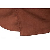 economico Camicie Elite da Uomo-Per uomo Camicia Blu marino scuro Marrone Verde militare Manica Lunga Semplice Colletto a Camicia Scuola Formale Bottoni Abbigliamento Elegante Vintage Cool Quotidiano