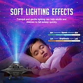 olcso Karácsonyi fények-ufo galaxis projektor led lámpák hálószobába csillagprojektor éjszakai fény gyerekeknek és felnőtteknek csillagos köd mennyezeti led lámpa szobadekoráció esztétikus ajándékok karácsonyra születésnapok
