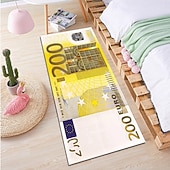abordables Tapis et carpettes-tapis créatif en forme de dollar, tapis de sol au design monétaire pour la cuisine, la chambre, la table de chevet, l'entrée et la décoration de la maison