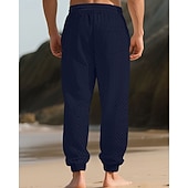 tanie Dresy-Męskie Spodnie dresowe Uprawiający jogging Spodnie Żakard Ściągana na sznurek Kieszeń Równina Komfort Sporty na świeżym powietrzu Codzienny Moda Codzienny Zieleń wojskowa Czarny Średnio elastyczny