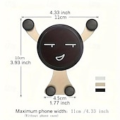 baratos Suporte para automóvel-Suporte giratório para telefone de carro, suporte para ventilação de carro, design divertido, fácil instalação, um item essencial para entusiastas de viagens rodoviárias