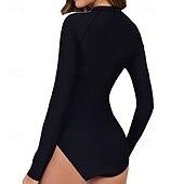 levne Rash guardy One Piece-Dámské Ochrana proti vyrážce Plavky Slátanina Zapni UV ochrana proti slunci UPF50+ Dlouhý rukáv Plavky Surfování Plavání Léto