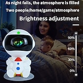 economico luci del proiettore della galassia stella-Proiettore di stelle, proiettore di galassie per astronauti, luce notturna a razzo per cameretta dei bambini, testa magnetica regolabile a 360° con controllo remoto tramite app, idea regalo