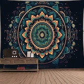 baratos Tapeçarias de Parede-tapeçaria Tapeçarias Mandala Geométrica Boêmio Quarto Sala de estar Dorm Decorações de parede de porta de fundo