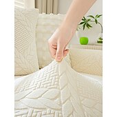 economico Copridivano-Copridivano in velluto jacquard con linea geometrica, 1 pezzo, copridivano elastico in stile semplice, adatto agli animali domestici, antiscivolo, antipolvere, lavabile in lavatrice, protezione per