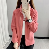 Недорогие Флисовые и 3 в 1 куртки-Жен. Куртка для туризма и прогулок Флисовая жилетка Зимнее пальто Тепловая куртка Зима Осень на открытом воздухе Термальные Верхняя часть Розовый Синий Лиловый