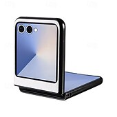 economico Cover Samsung-telefono Custodia Per Samsung Galaxy Z Flip 7 Z Flip 7 FE Z Flip 6 Z Flip 5 Copertura Posteriore Resistente agli urti Retrò TPU Pelle PU