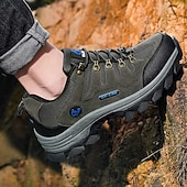 cheap Hiking Boots-Men's Durable Hiking Shoes with Anti-Slip Sole, Shock-Absorbing Outdoor Trekking Sneakers for Climbing, Camping and Travel