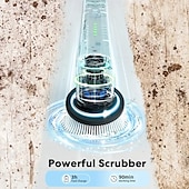 Brosse de nettoyage de douche à brosse rotative électrique avec 7 têtes de brosse remplaçables et brosse électrique sans fil à long manche amovible adaptée aux carreaux de baignoire abordables appareils électroménagers-Brosse de nettoyage de douche à brosse rotative électrique avec 7 têtes de brosse remplaçables et brosse électrique sans fil à long manche amovible adaptée aux carreaux de baignoire