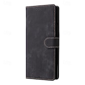 cheap Samsung Cases-Phone Case For Samsung Galaxy Z Fold 7 Z Fold 6 Z Fold 5 Z Fold 4 Back Cover with Lanyard Kickstand Card Slot Retro TPU PU Leather