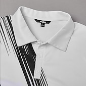 זול חולצת פולו גולף לגברים-בגדי ריקוד גברים גולף קו פּוֹלוֹ חולצות פולו ספורט שרוולים קצרים חולצות פולו חולצות עם צווארון יום יומי בגדי ספורט ומנוחה כפתורים קיץ ורוד מסמיק כחול תלתן