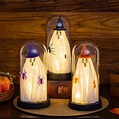 1個 21.5cm ハロウィン 光る魔法使いの帽子 ゴースト スパイダー 透明カバー 小型ナイトライト 屋内・屋外パーティー レストラン お祝いの雰囲気 装飾ライト 単三電池ボックス お買い得  ハロウィン室内-1個 21.5cm ハロウィン 光る魔法使いの帽子 ゴースト スパイダー 透明カバー 小型ナイトライト 屋内・屋外パーティー レストラン お祝いの雰囲気 装飾ライト 単三電池ボックス