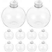 abordables Ornements-Lot de 10 boules d&#039;alcool de Noël transparentes de 50 ml/100 ml, ornements à remplir pour sapin de Noël avec pendentif en argent et en or, boules d&#039;alcool suspendues pour bricolage, décoration de fête
