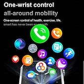 ieftine Ceasuri Smart-HC11 Ceas inteligent 1.95 inch Uita-te inteligent Bluetooth Pedometru Reamintire Apel Monitor de Activitate Compatibil cu Android iOS Dame Bărbați Standby Lung Rezistent la apă Control Media IP68