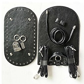 economico arte fai da te-Kit fai da te per zaino in pelle intrecciata da 7 pezzi - set con fondo e patta per borsa in similpelle lavorata a maglia, con uncinetto e accessori - per adulti &amp;adolescenti - perfetti per i