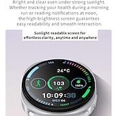 Недорогие Смарт-часы-HD8MINI Умные часы 1.29 дюймовый Смарт Часы Bluetooth Педометр Напоминание о звонке Датчик для отслеживания сна Совместим с Android iOS Женский Мужчины