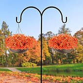 cheap Thanksgiving &amp; Fall Decoration-12 Bundles Fall Faux Mums for Outdoor Planters Artificial Fake Mums Fall Decorations for Outdoors Home Fall Autumn Faux Silk Flowers Plants Look Real UV Resistant for Outside Home Porch Patio