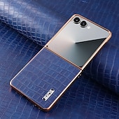 お買い得  サムスン用ケース-電話 ケース 用途 サムスンのギャラクシー Zフリップ7 Zフリップ6 Z Flip 5 Z Flip 4 バックカバー 耐衝撃 レトロ風 TPU PUレザー