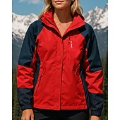 baratos Casacos impermeáveis-Mulheres Jaqueta Softshell Jaqueta de Trilha Jaqueta Hardshell Ao ar livre Prova-de-Água A Prova de Vento Roupas de caminhada Roupas de caminhada Primavera Outono Jaqueta Caça Pesca Alpinismo Retalhos