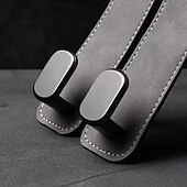 billige Event &amp; Party Supplies-2 stk. dobbelkrok til bilseteryggen – semsket skinn &amp;metallorganisator for baksetet, oppbevaringshenger for bil, interiørtilbehør