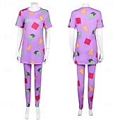 levne Dámské Kostýmy-Inspirováno korejskými idoly Popová hvězda Kapuce Trička Pyžama Virtuální idol Filmové kostýmy for Dámské Dospělí předvečer Všech svatých Karneval Výkon Comic Con Výstava anime