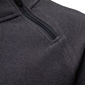 economico Felpa Tattica-Per uomo Maglia Felpa con cappuccio Felpa con cappuccio in pile Felpa con zip corta Felpa con cappuccio tattica Nero Grigio scuro Con Cappuccio Semplice Cerniera Sport &amp; Outdoor Casuale Quotidiano