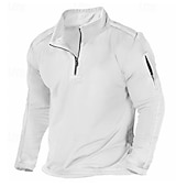 abordables Sweat-shirts basiques-Homme Pull Noir Blanche bleu marine Bleu Kaki Revers Uni Patchwork non imprimable Polyester Occasionnel Automne &amp; Hiver Vêtement Tenue Pulls Capuche Pulls molletonnés