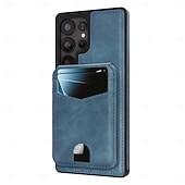 levne Pouzdra pro Samsung-telefon Carcasă Pro Samsung Galaxy S25 S25 Hrana S24 Ultra Plus S24 FE Zadní kryt Magnetické Stojánek Slot pro kartu Retro TPU PU kůže