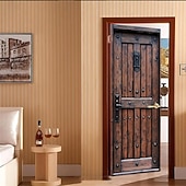 cheap Garage &amp; Door Banners-Door Cover Outdoor Banners Castle Door Vintage Medieval 3D Bedroom Living Room Dorm Front Door Home Decor