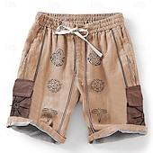 cheap Retro Vintage &amp; Ethic-Men's Sun 3D Print Shorts Summer Shorts Casual Shorts Mid Waist Designer Ethnic Style Retro Vintage Casual Daily Holiday Drawstring Pocket Elastic Waist Designer Clothing Apparel