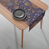 levne Ubrusy-1 Pc Ubrus s květinovým potiskem – Obdélníková dekorace ubrusu pro jídelní stůl restauraci banket a venkovní párty