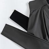 お買い得  プレーンレギンス-女性用 レギンス スコート 心地よいレギンス カジュアル アスレチック 全長 ハイライズ 平織り 弾性ウエスト 快適 ストリート 祝日 デイリーウェア ブラック ライトグレー 秋 レギュラー