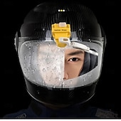 cheap Household Appliances-Helmet Automatic Wiper Motorcycle Electric Vehicle Cycling Helmet Accessories Wiper Portable USB Charging 5V Rain Protection