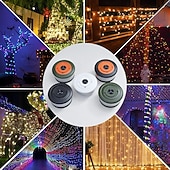 お買い得  キャンプ用ライトとランタン-キャンプ用ストリングライト、2 in 1充電式テントライトストリング、19種類の照明モード、クイックストレージ、寝室や庭の装飾に最適なポータブルLEDランプ、クリスマスキャンプの必需品