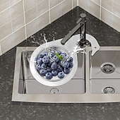 abordables Ustensiles et gadgets de cuisine-Lot de 3 paniers de vidange en acier inoxydable en forme de cygne pour évier de cuisine, filtre de vidange rapide, passoire suspendue multifonctionnelle pour fruits, légumes et déchets alimentaires