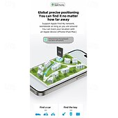 ieftine Dispozitive GPS Auto-Bluetooth (doar iOS) Tracke IP68 impermeabil reîncărcabil etichetă inteligentă localizator chei cu sunet card de urmărire a articolelor pentru chei portofel bagaje rucsac valize pașaport