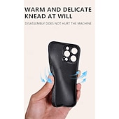お買い得  iPhone用ケース-電話 ケース 用途 16 15 14 Pro Max Plus 16e 13 Pro Max バックカバー 耐衝撃 レトロ風 TPU PUレザー